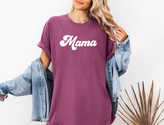 Mama Comfort Colors T Shirt (Groovy)