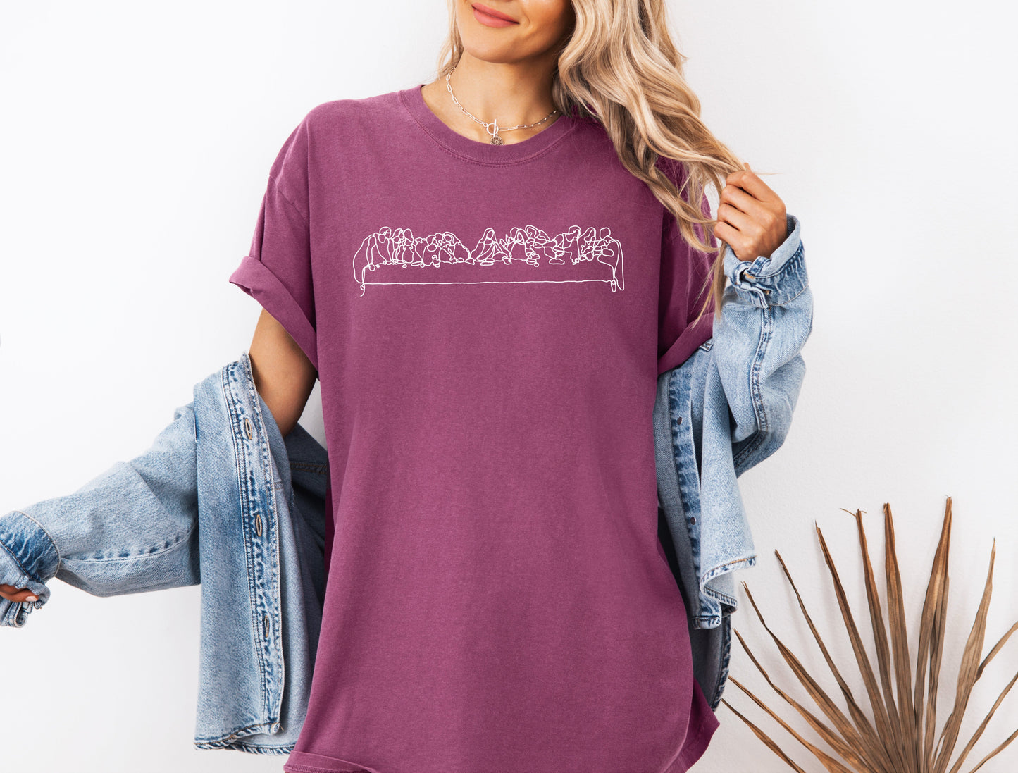 The Last Supper Christian Comfort Colors Garment Dyed Christian T Shirt