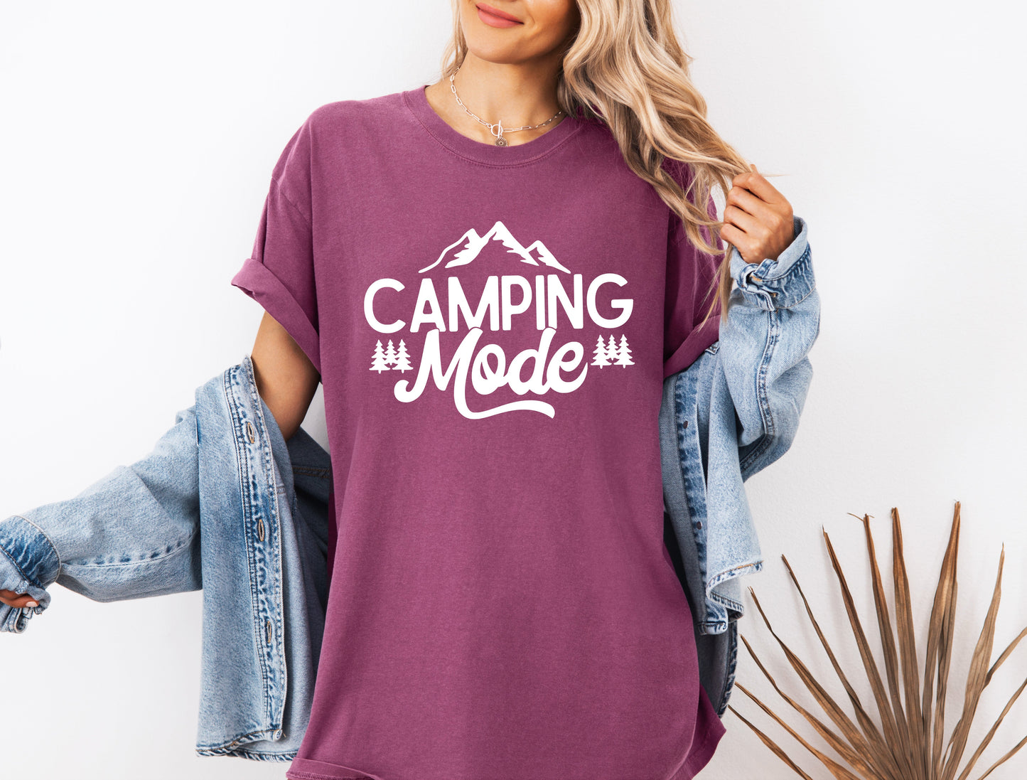 Camping Mode Nature Camping Hiking Garment Dyed Shirt