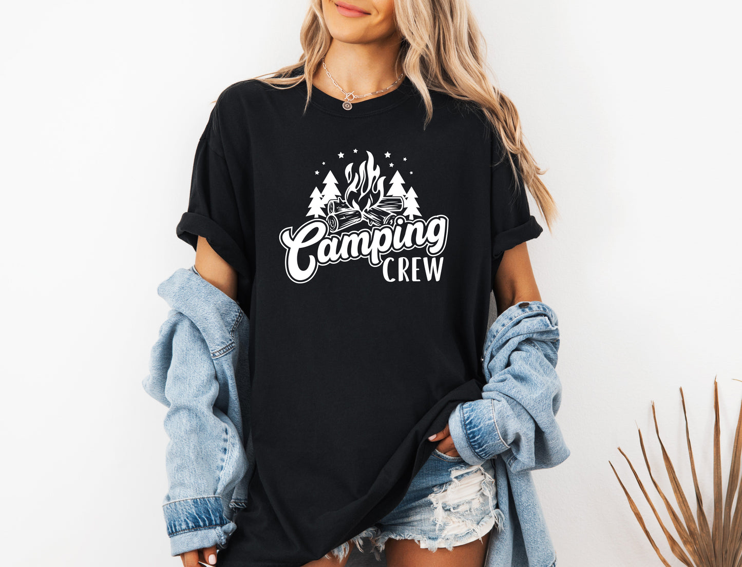 Camping Crew Camping Hiking Garment Dyed Shirt