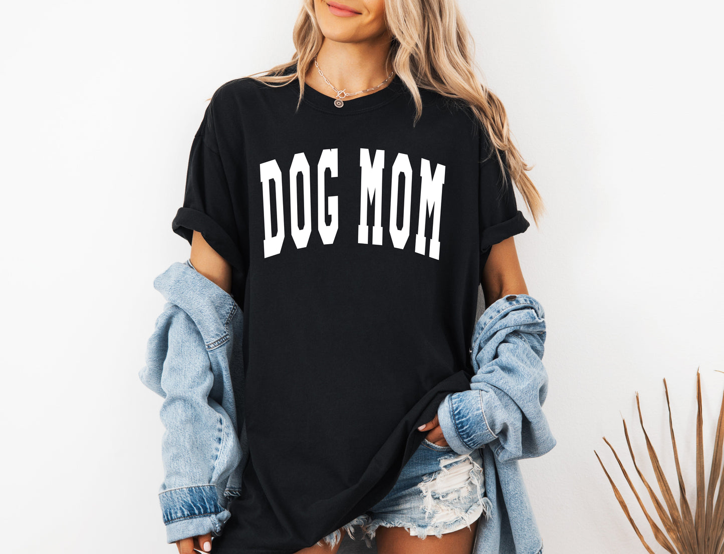 Dog Mom Comfort Colors Garment Dyed T Shirt (Condensed Font)