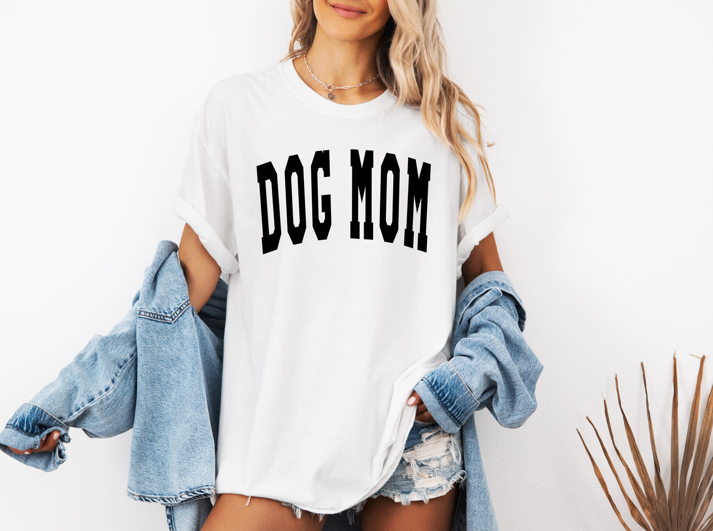 Dog Mom Comfort Colors Garment Dyed T Shirt (Condensed Font)