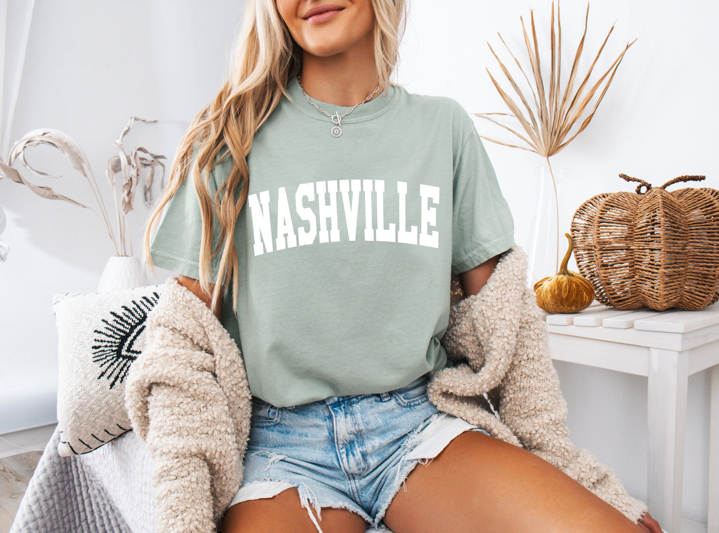 Nashville State City Comfort Colors T Shirt (Condensed Font)