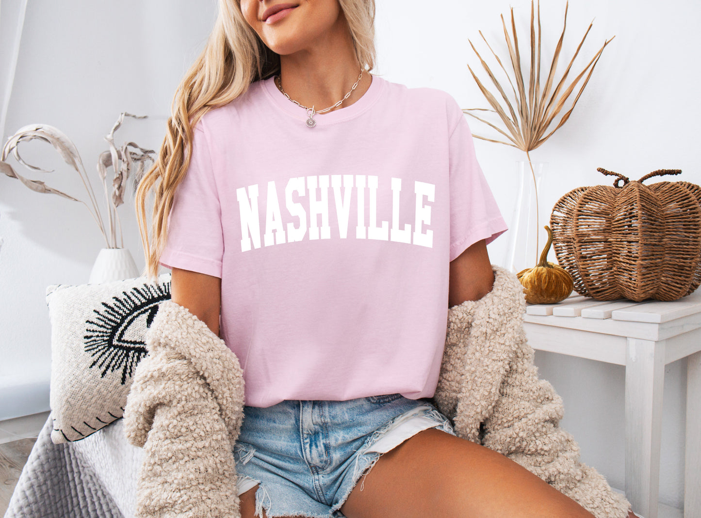 Nashville State City Comfort Colors T Shirt (Condensed Font)