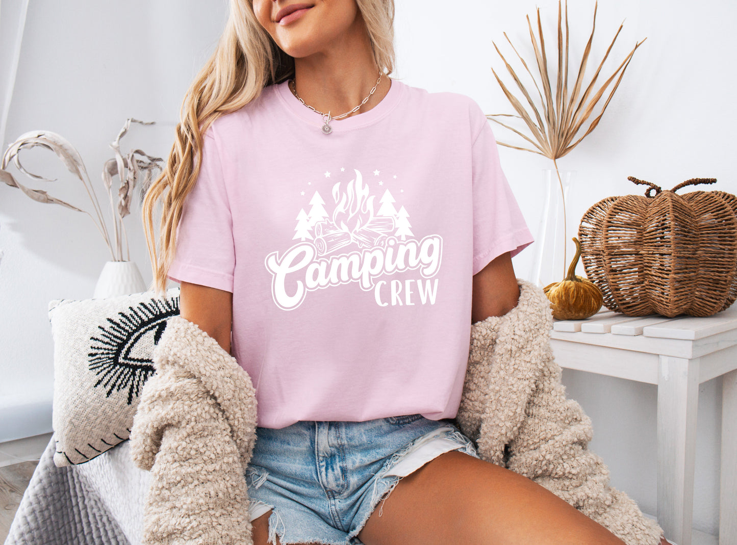 Camping Crew Camping Hiking Garment Dyed Shirt