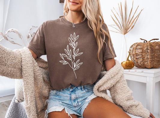 Plant Tree Branch Botanical Comfort Colors T Shirt