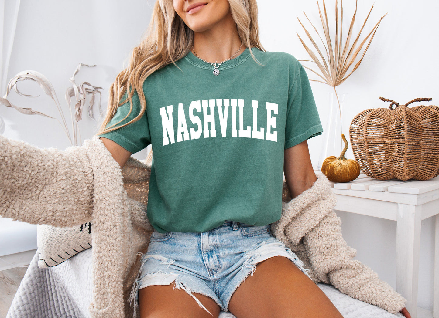 Nashville State City Comfort Colors T Shirt (Condensed Font)