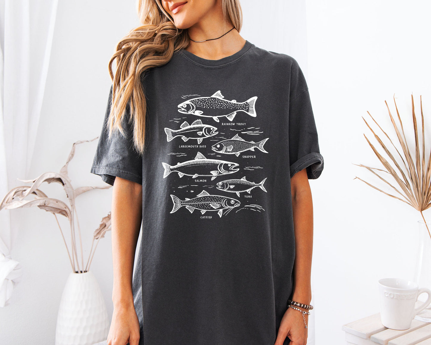 Sardines Salmon Fish Nature Camping Hiking Comfort Colors T Shirt (sketch)