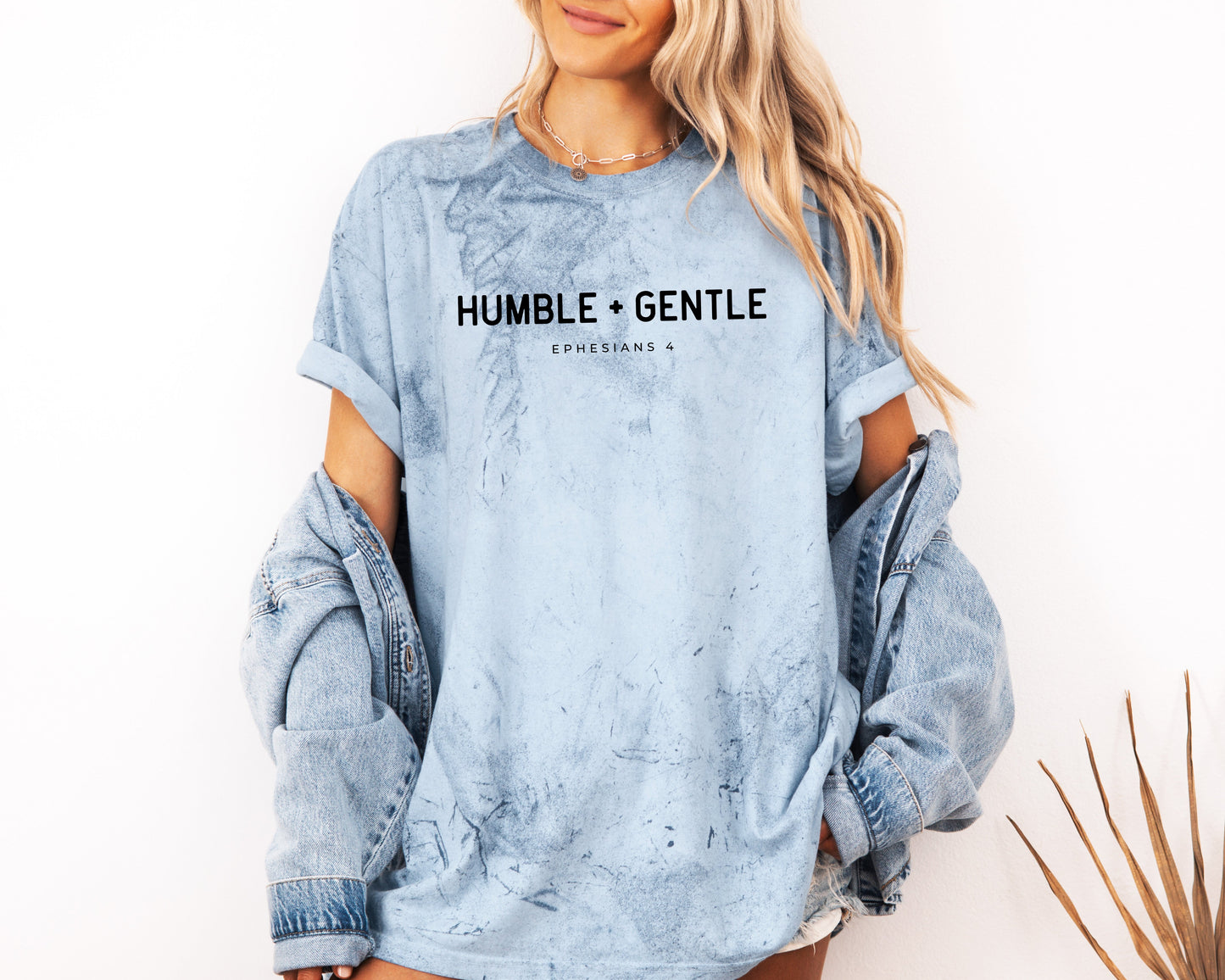 Humble and Gentle Christian Comfort Colors Garment Dyed T Shirt
