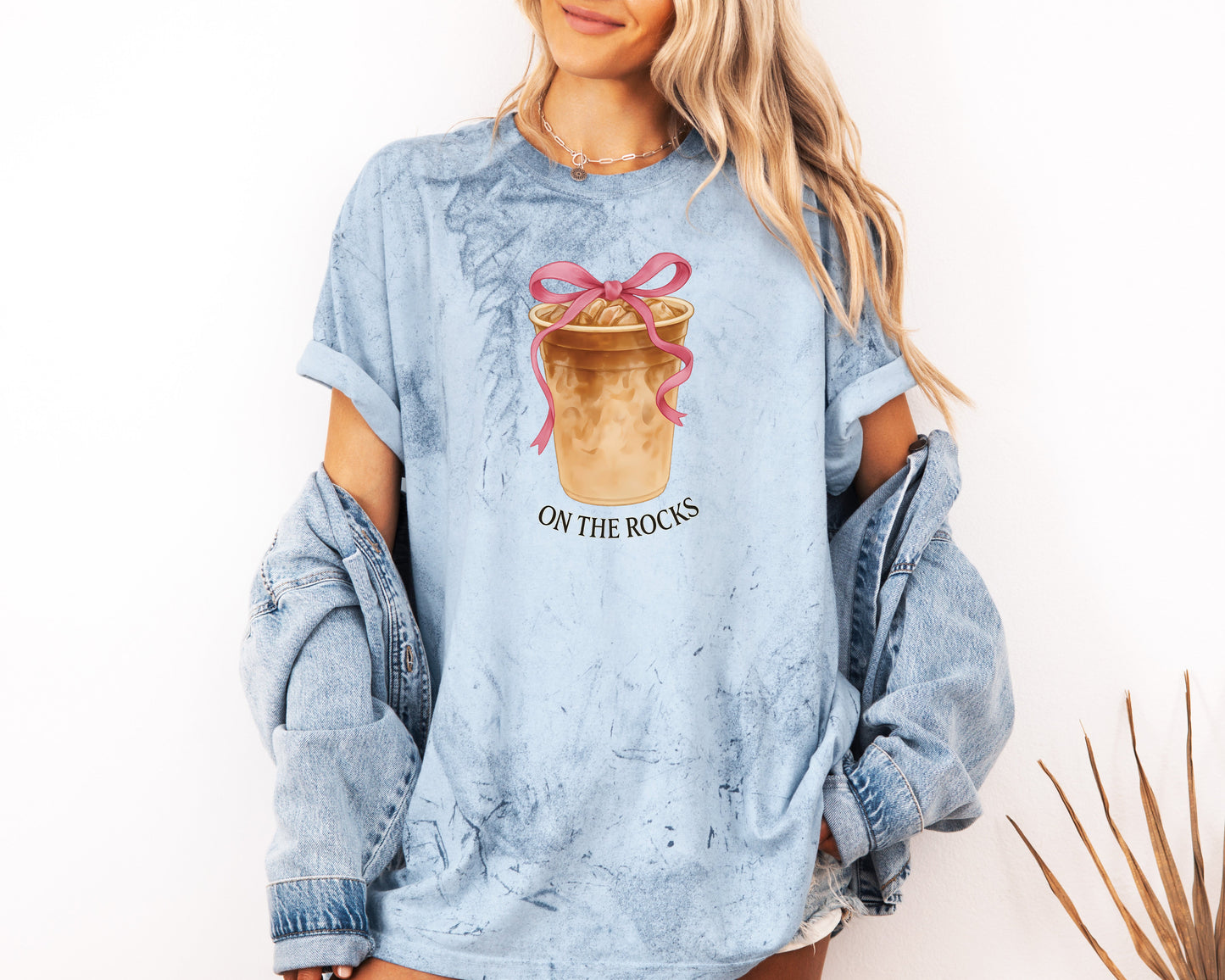 On the Rock Iced Latte Coffee Garment Dyed T Shirt