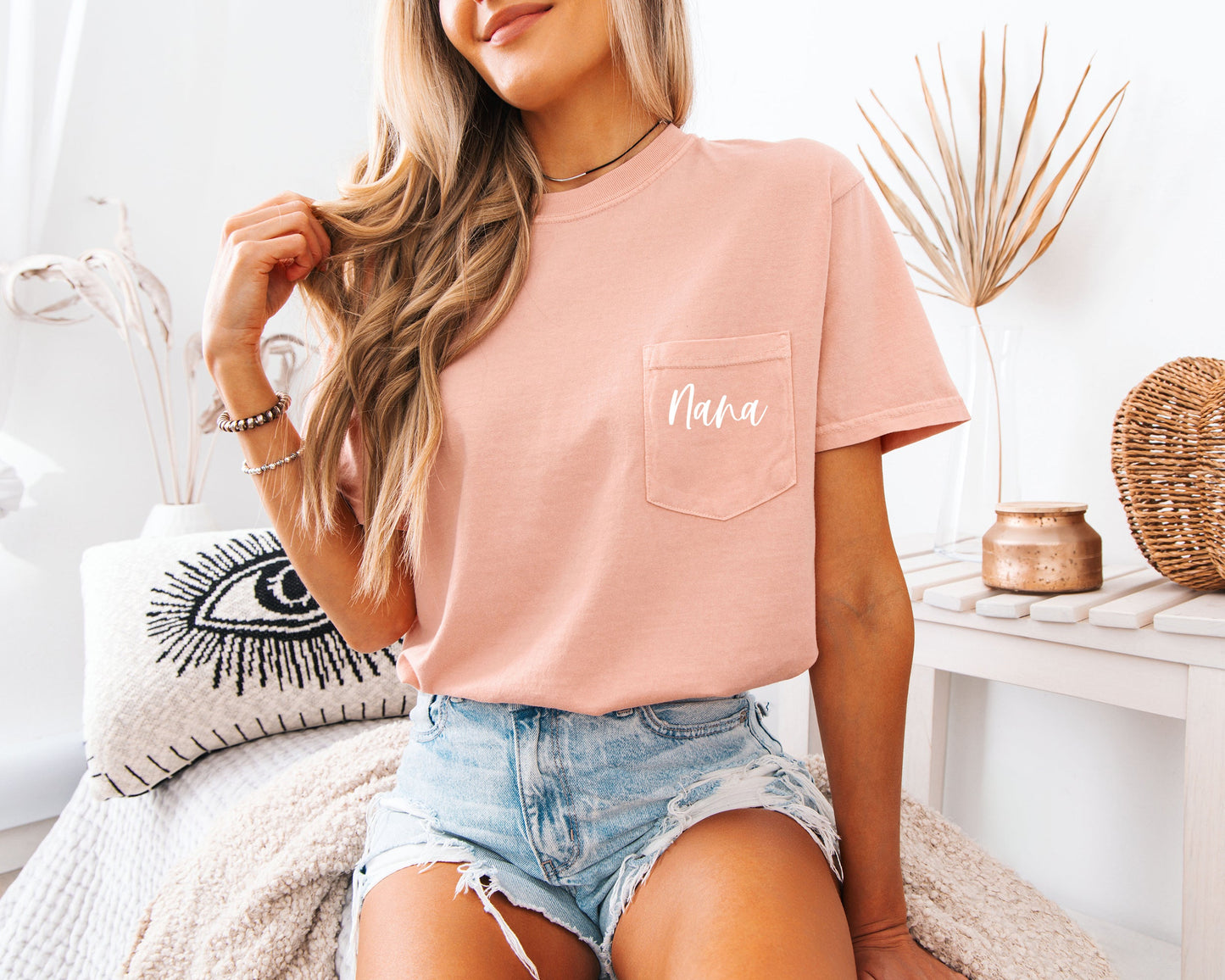 Nana Grandma Comfort Colors Pocket T Shirt