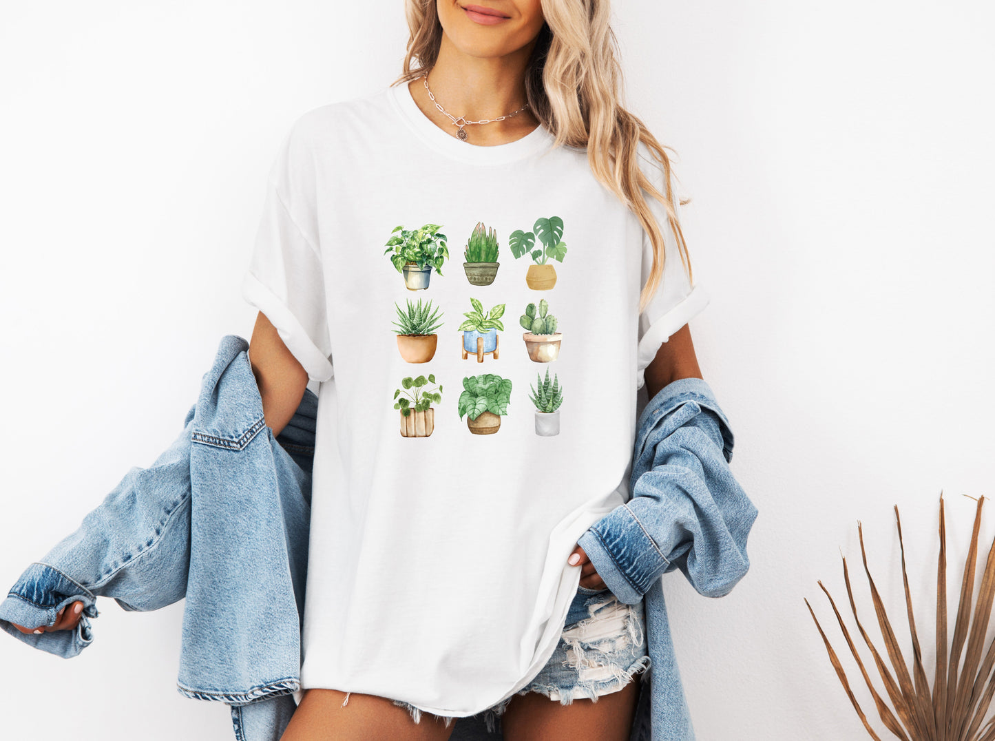 Plant Lady House Plants Comfort Colors T Shirt (9 plants)