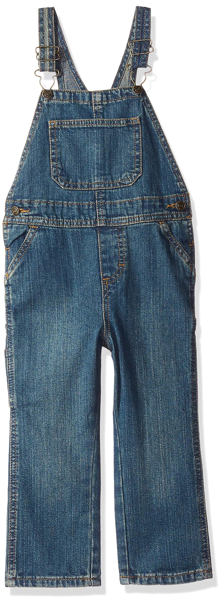 Wrangler Authentics Boys' Classic Denim Overall 5T Aged Indigo - # BOAA11410007