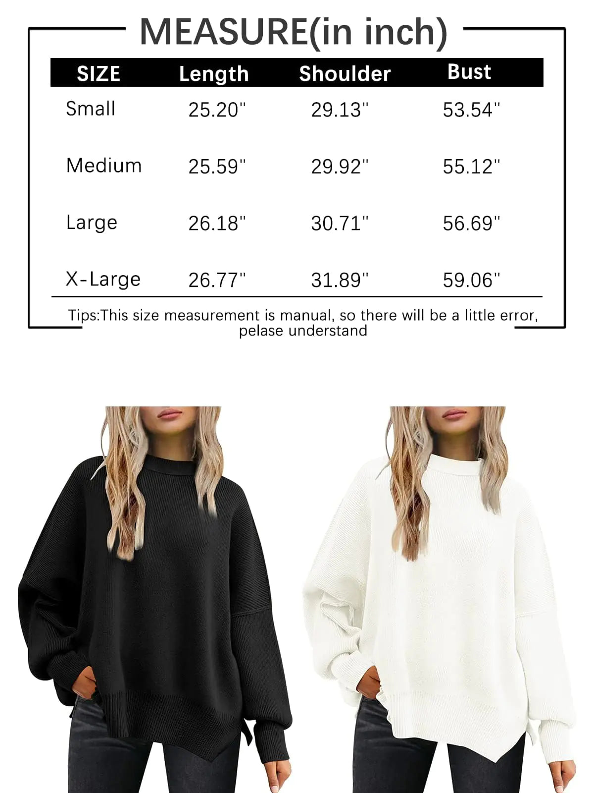 EFAN Women's Oversized Sweaters Fall Crewneck Batwing Sleeve Pullover Sweaters Small Khaki Plaid - # WOAA21510006-PRG