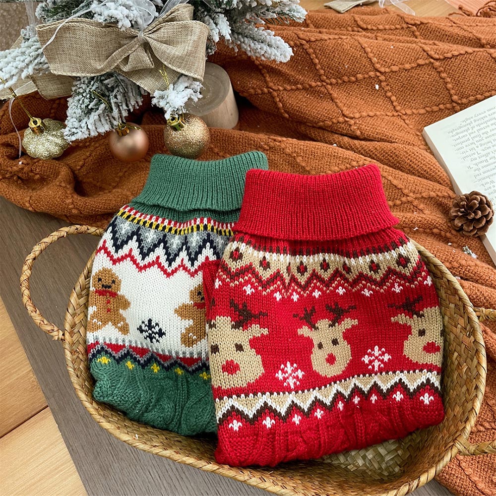 Gingerbread Man Christmas Pet Sweater | NCS