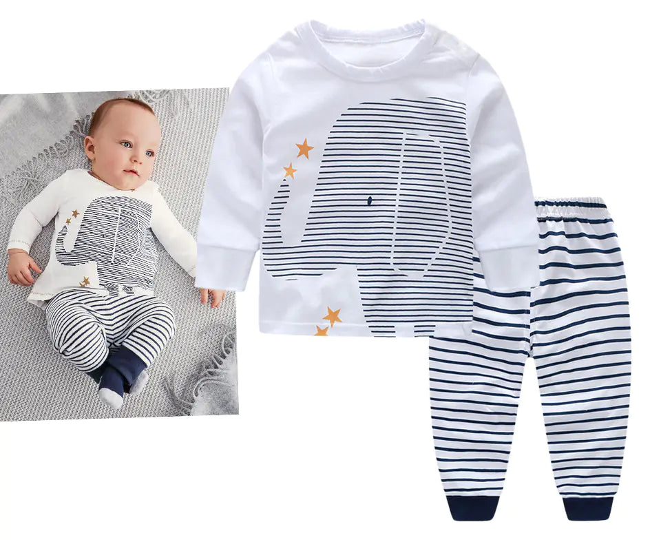 Babies Elephant Clothing Set - # BAAA71710002