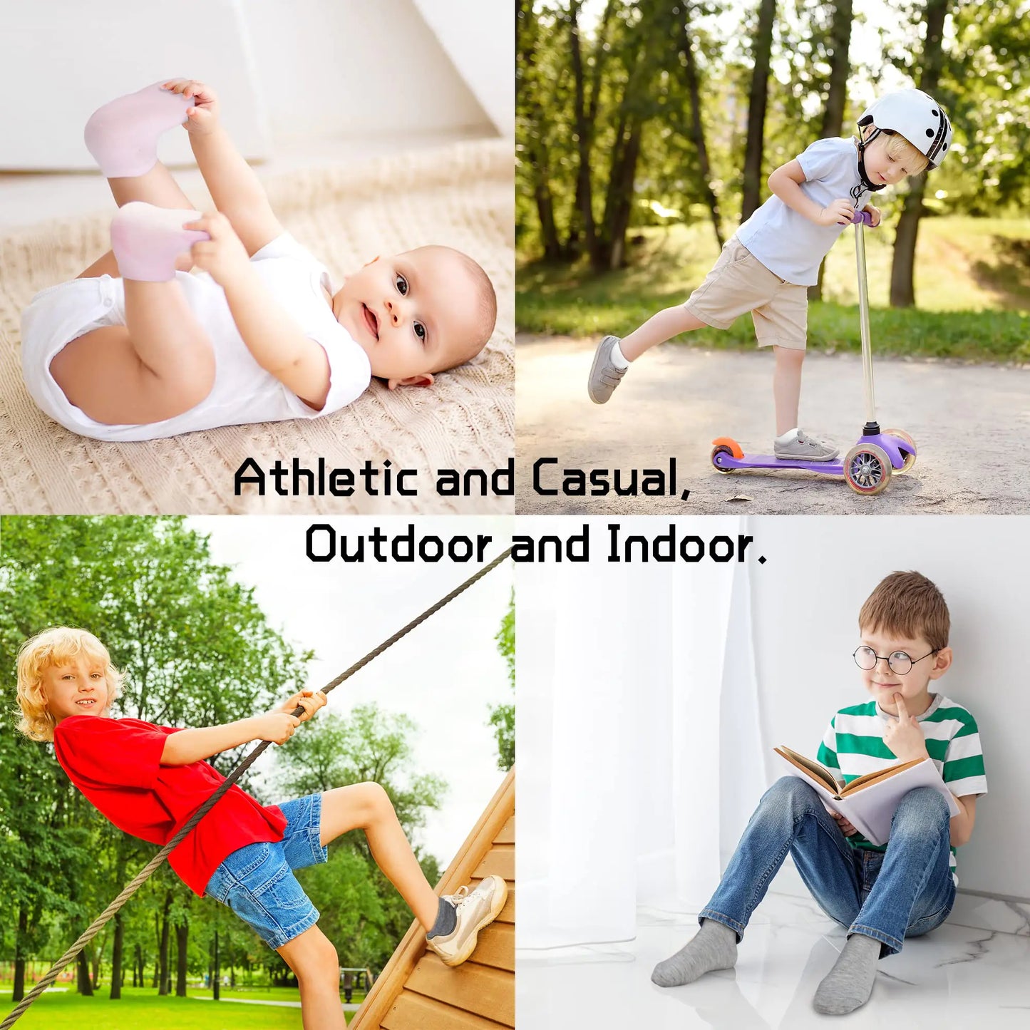 Kids Socks, 25 Pairs Toddler Socks Low Cut for Boys Girls(0-14 Years Old), 25 Pairs Children Ankle Socks Set 10-14 Years #1 Black+white+grey+darkgrey 25pk - # BOAA12810001