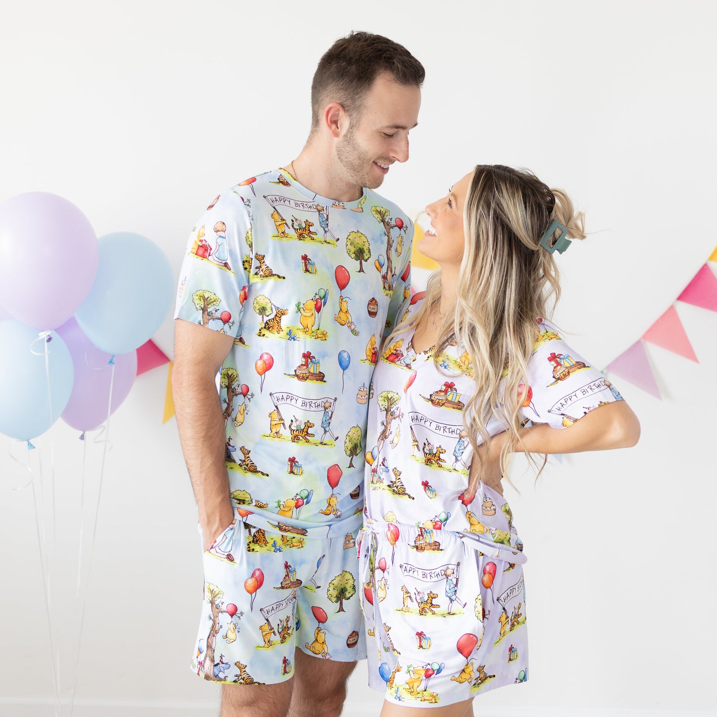 Hundred Acre Birthday Women's 2pc Short Pajamas