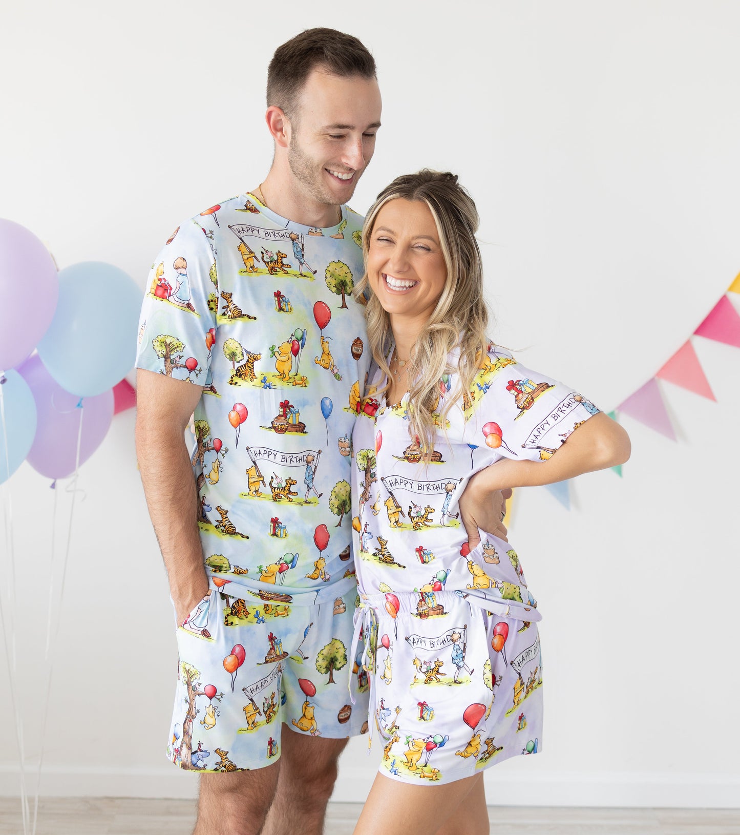 Hundred Acre Birthday Women's 2pc Short Pajamas
