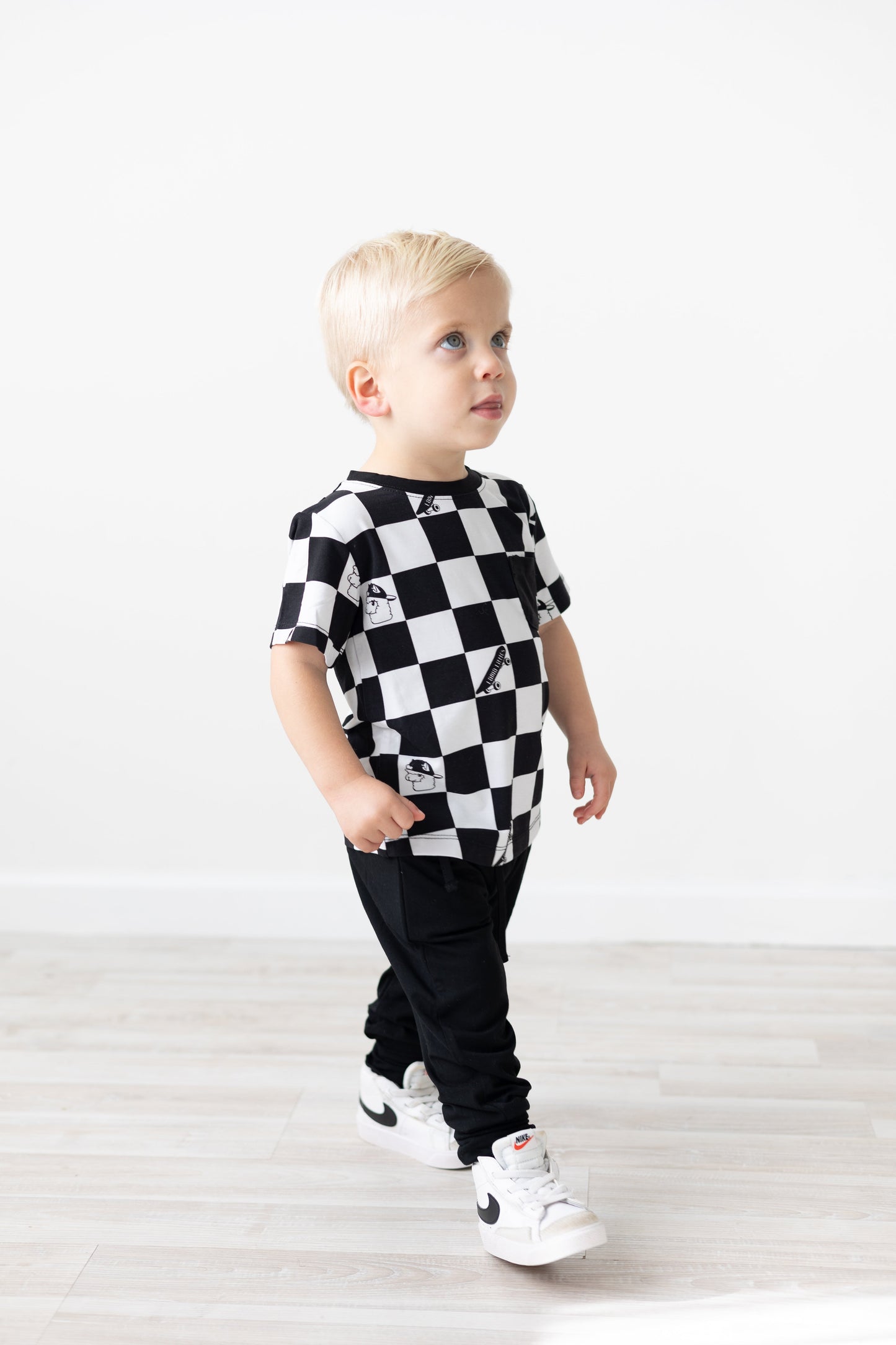 Checkered Llamas Daywear Top