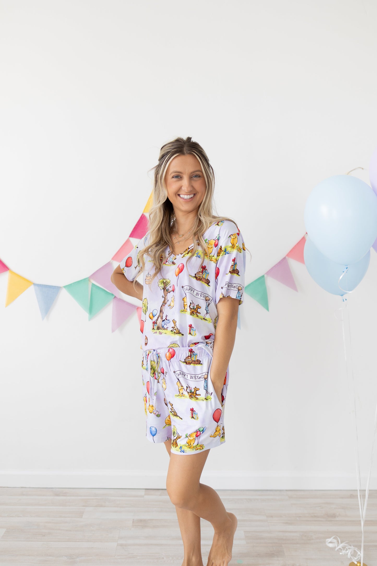 Hundred Acre Birthday Women's 2pc Short Pajamas