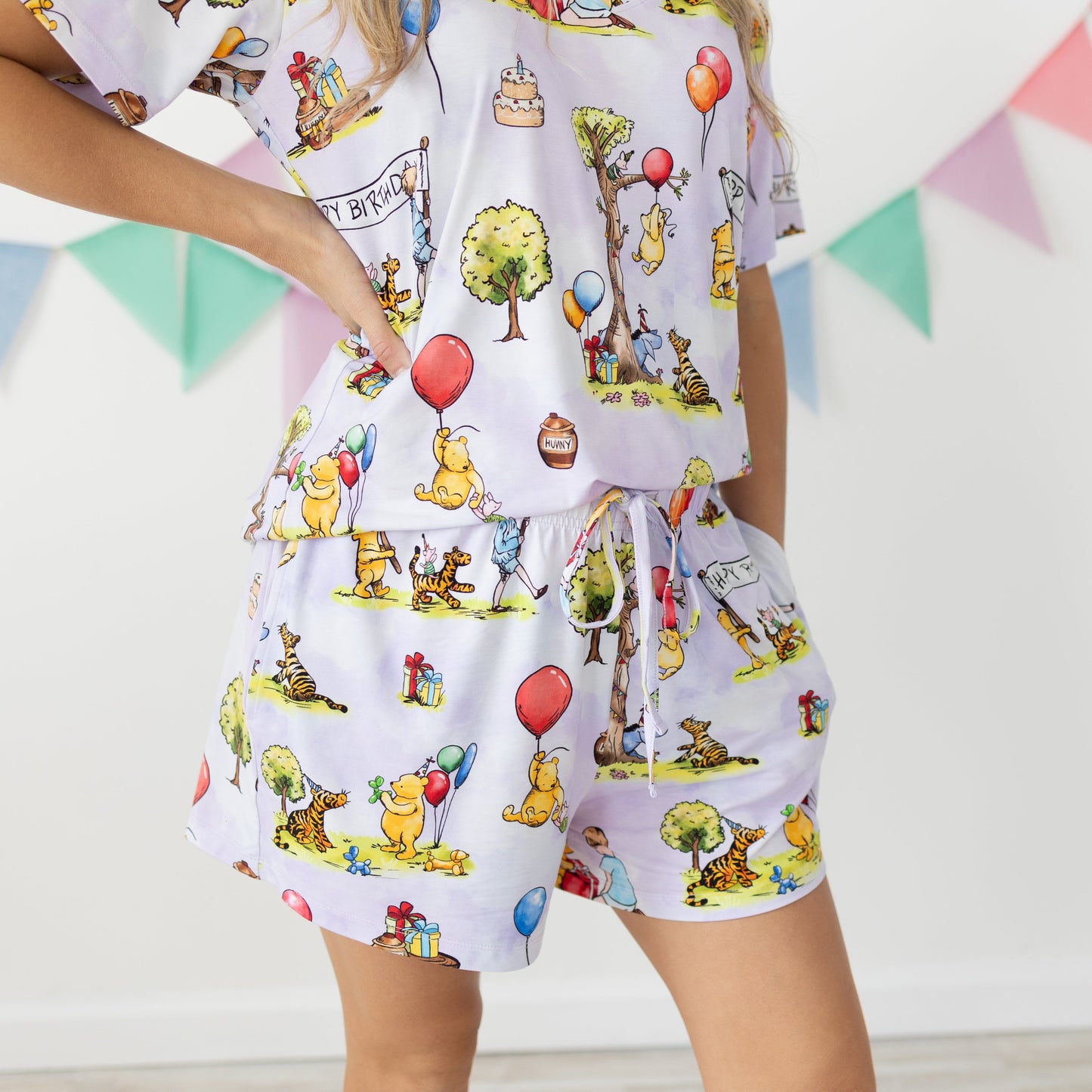 Hundred Acre Birthday Women's 2pc Short Pajamas