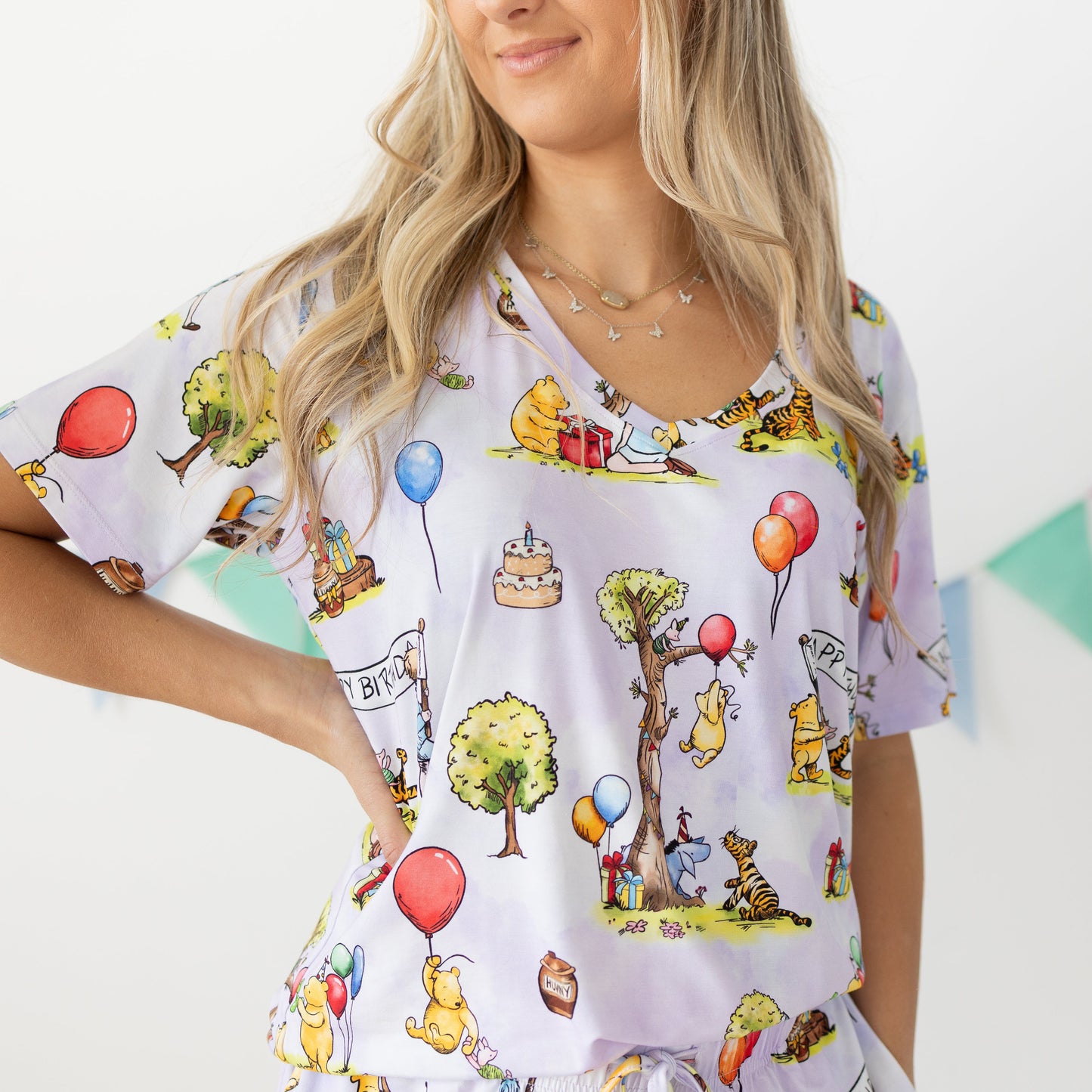 Hundred Acre Birthday Women's 2pc Short Pajamas