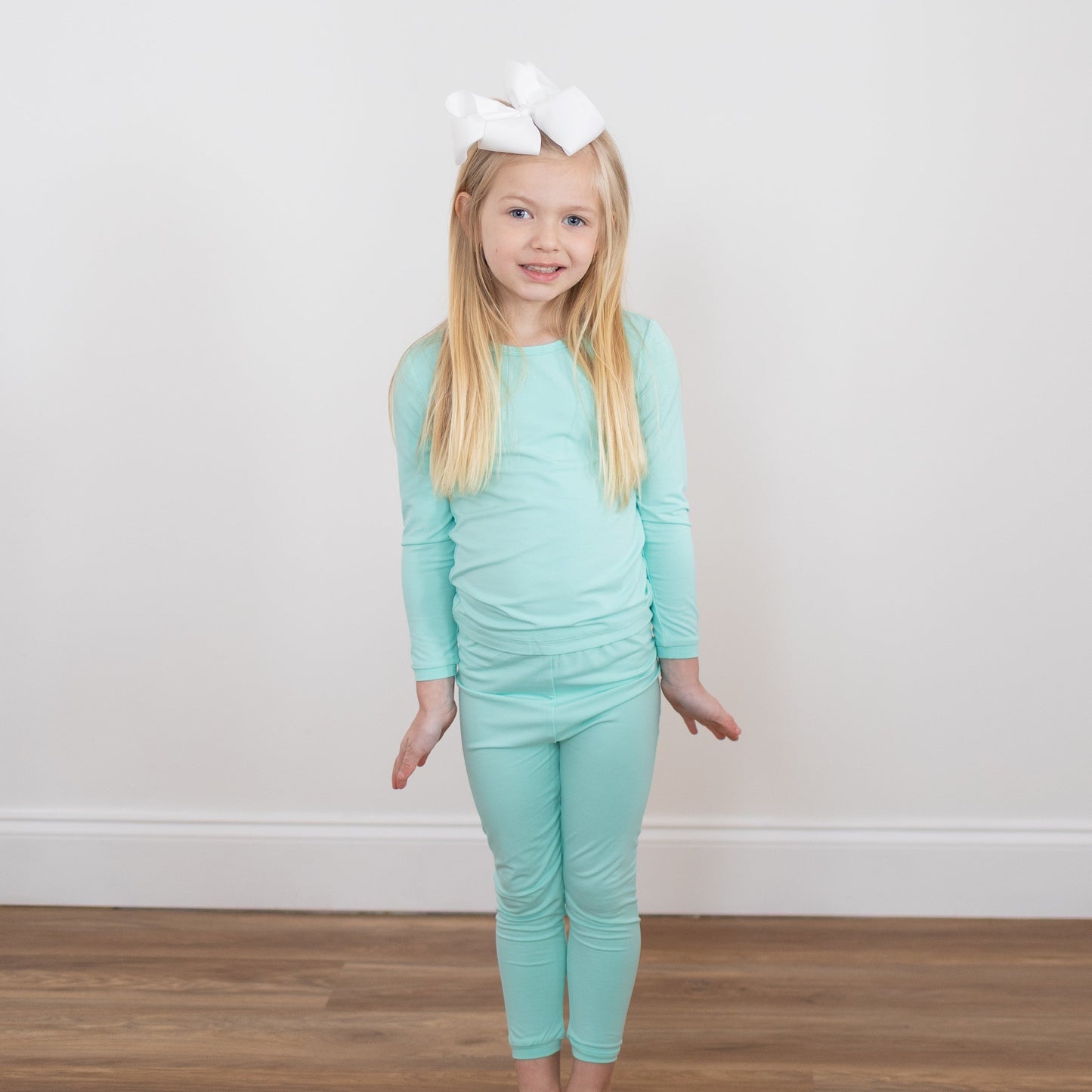 Aqua 2pc Long Sleeve Pajamas