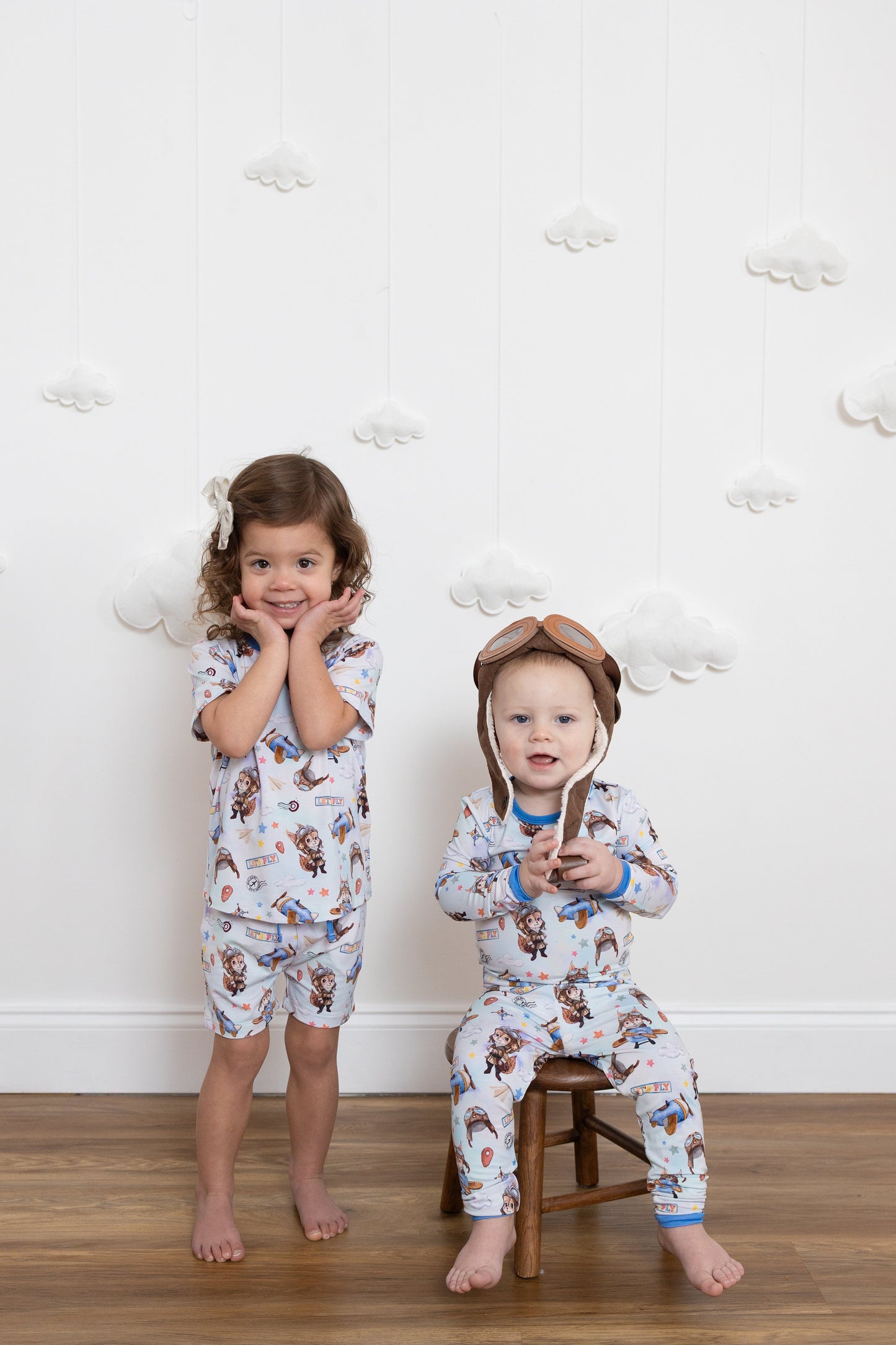 Let's Fly 2pc Long Sleeve Pajamas