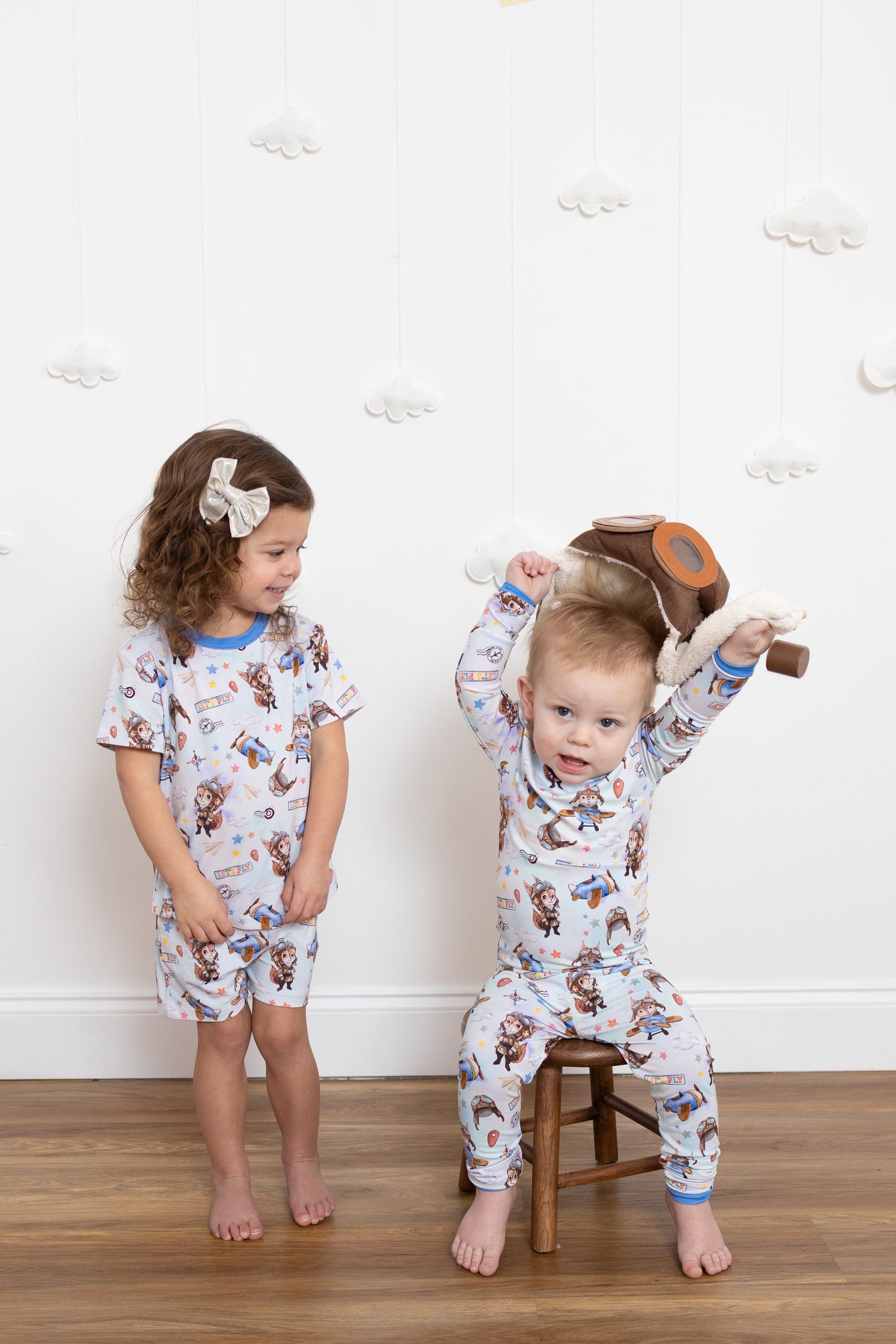 Let's Fly 2pc Long Sleeve Pajamas