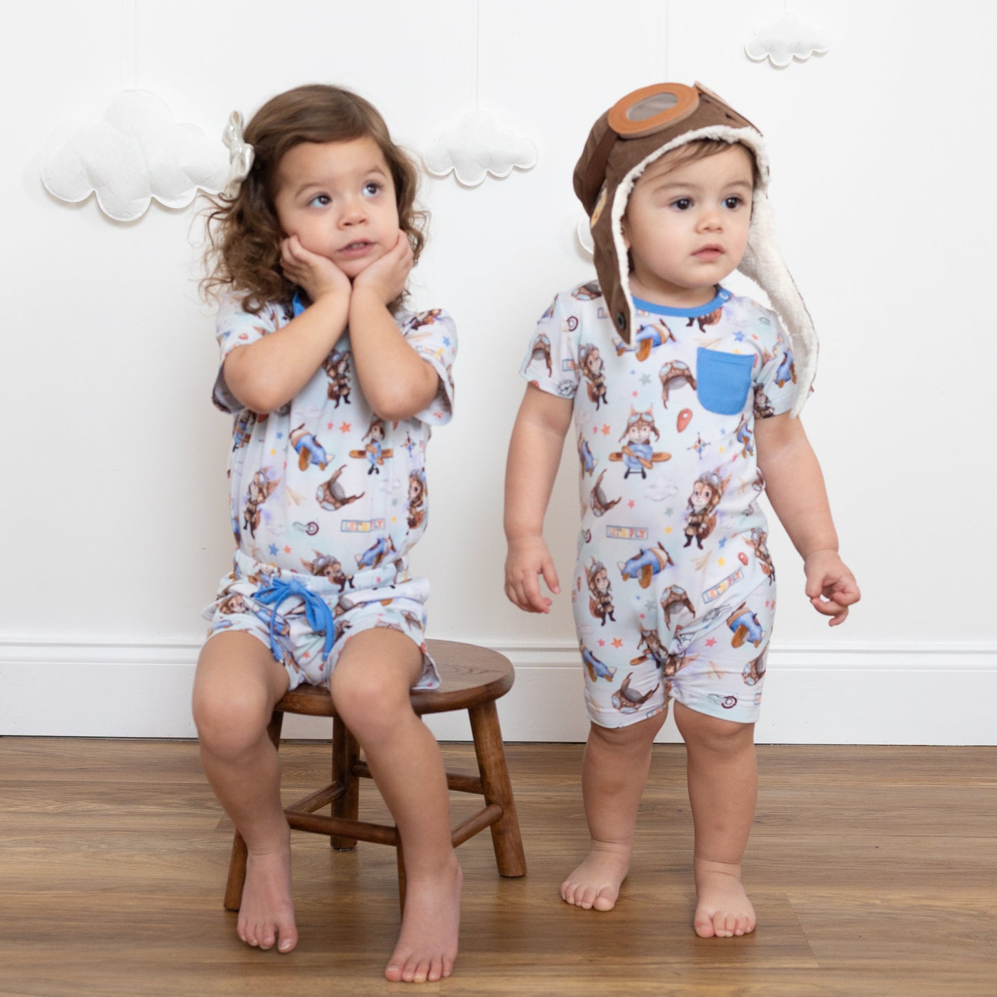 Let's Fly Shortie Romper