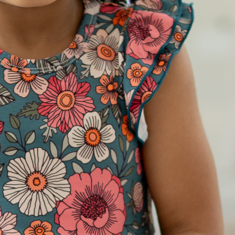 Blooming Grace Flutter Twirl Dress w/ shorts