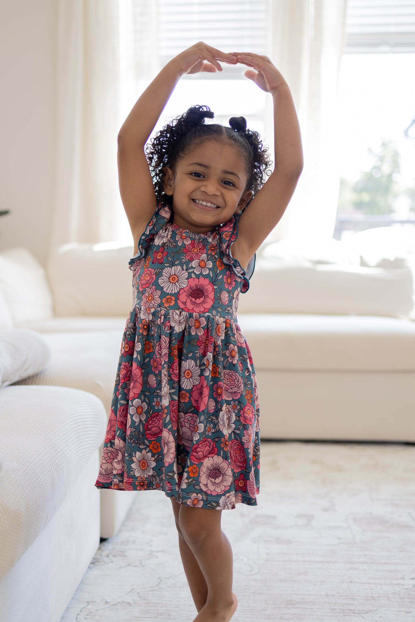 Blooming Grace Flutter Twirl Dress w/ shorts