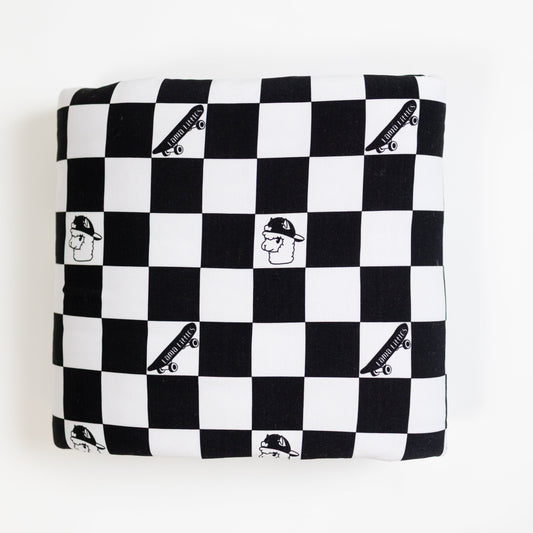 Checkered Llamas Snuggle Blanket