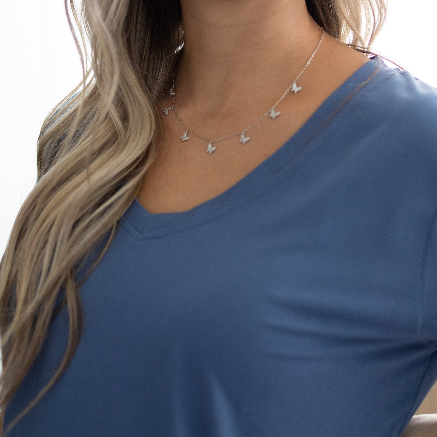 Steel Womens Vneck (240gsm)