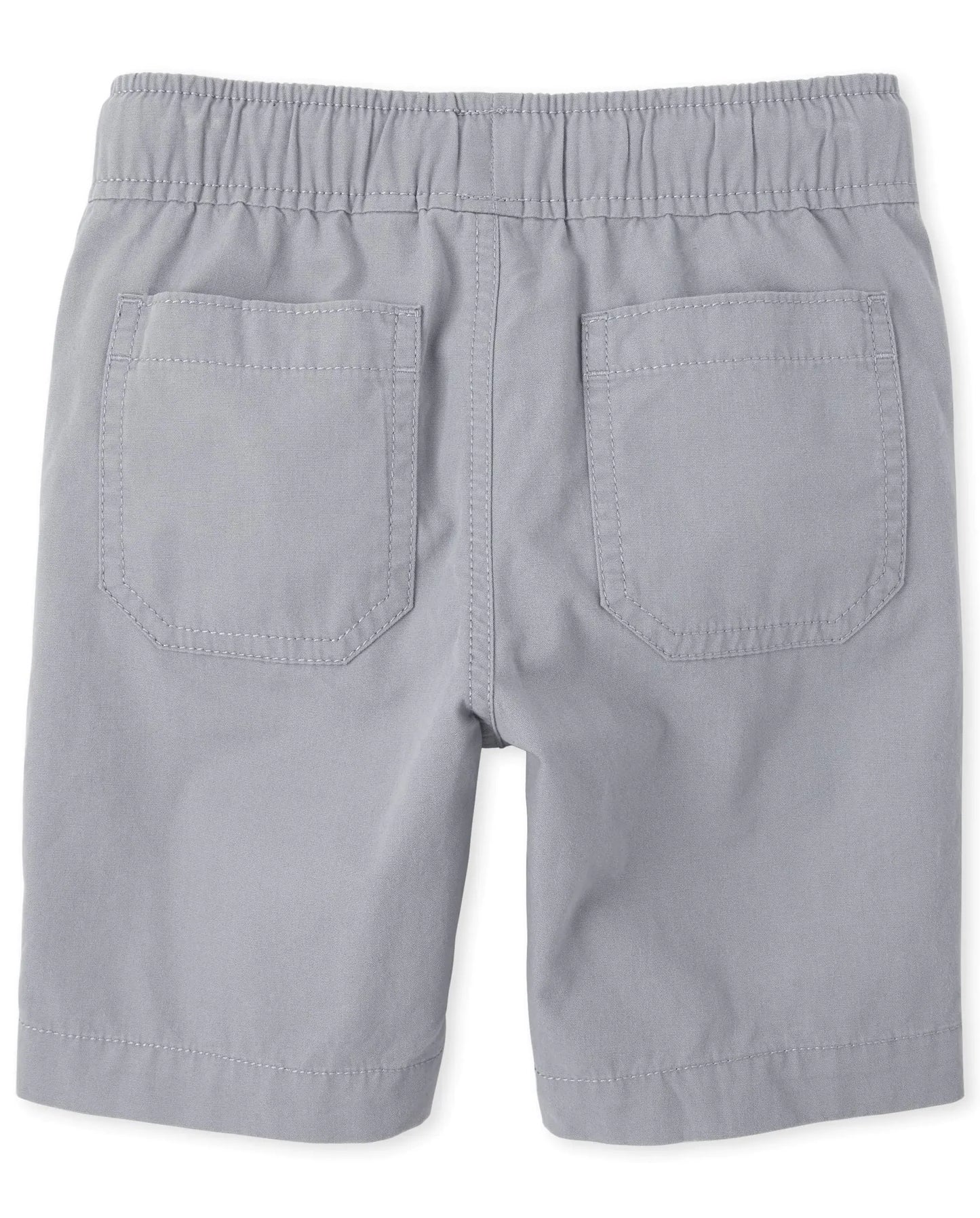 The Children's Place Boys' Cotton Pull on Jogger Shorts 16 Fin Gray Single - # BOAA13610003