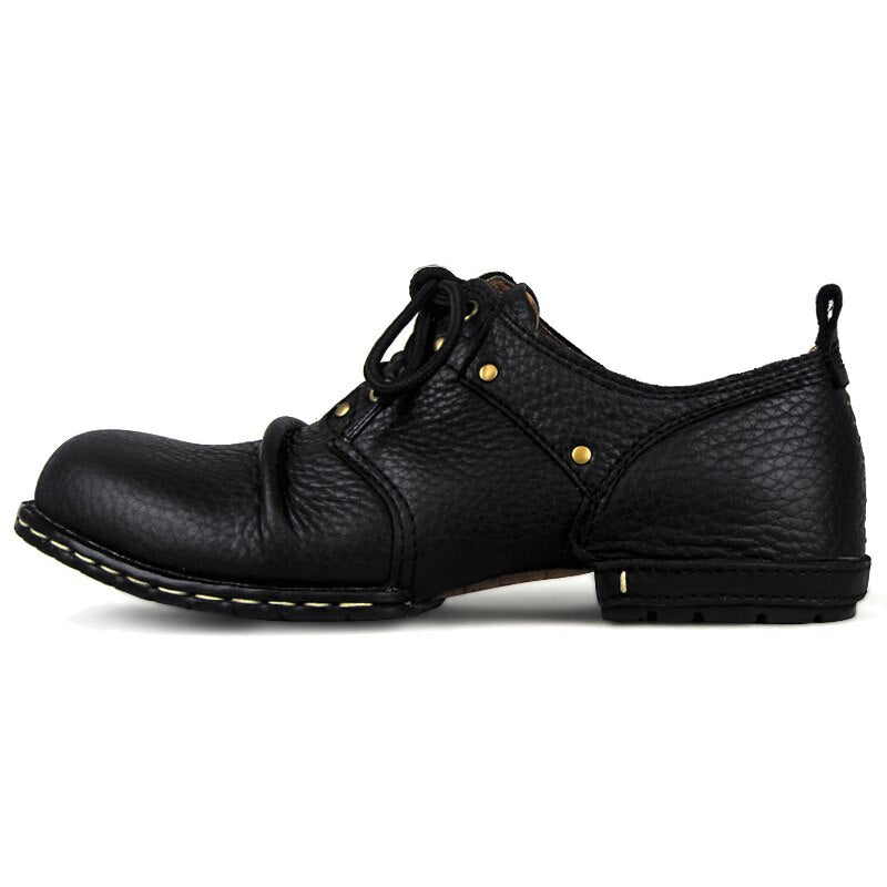 Men's Genuine Leather Flat Shoes