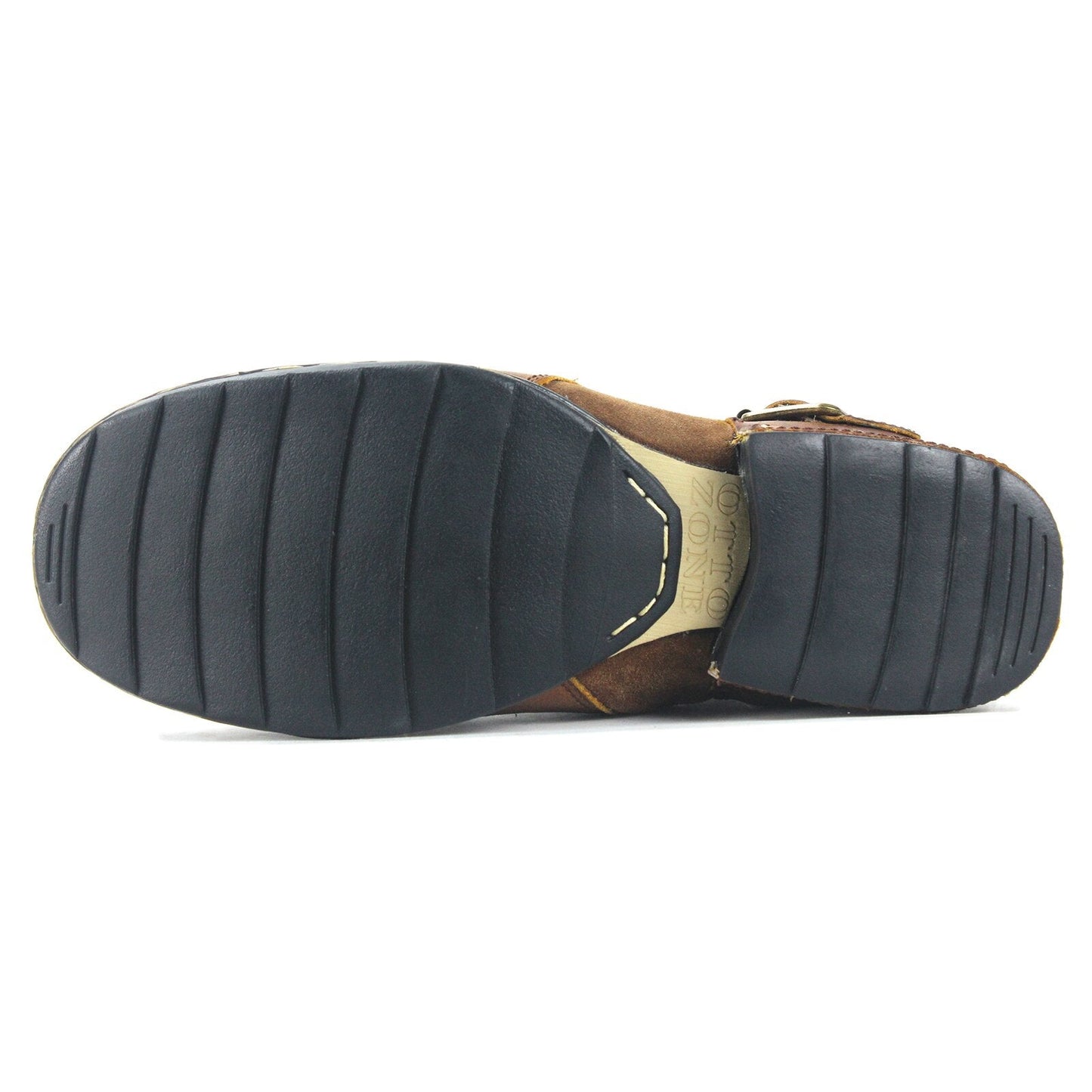 Men's Genuine Leather Ankle Boots-Brown