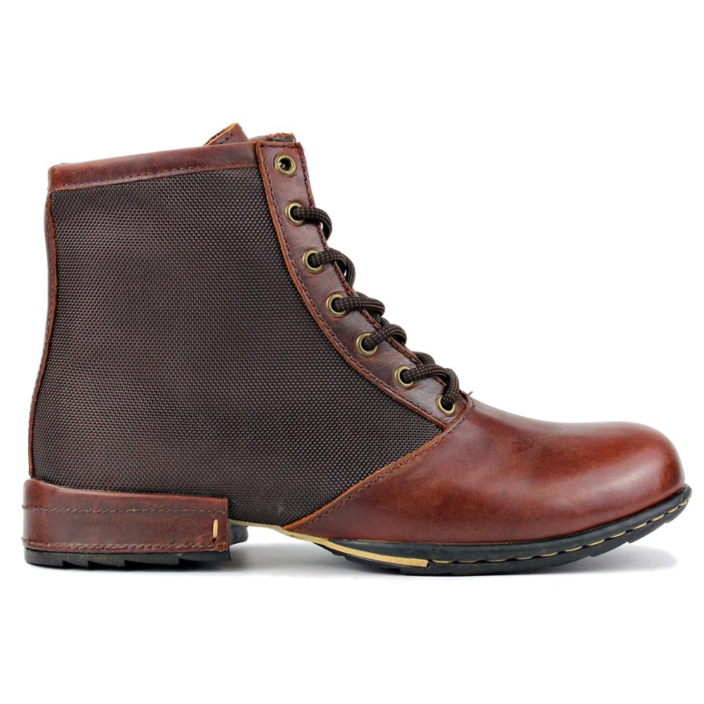 Men's Genuine Cow Leather Ankle Boots-Spring/Autumn