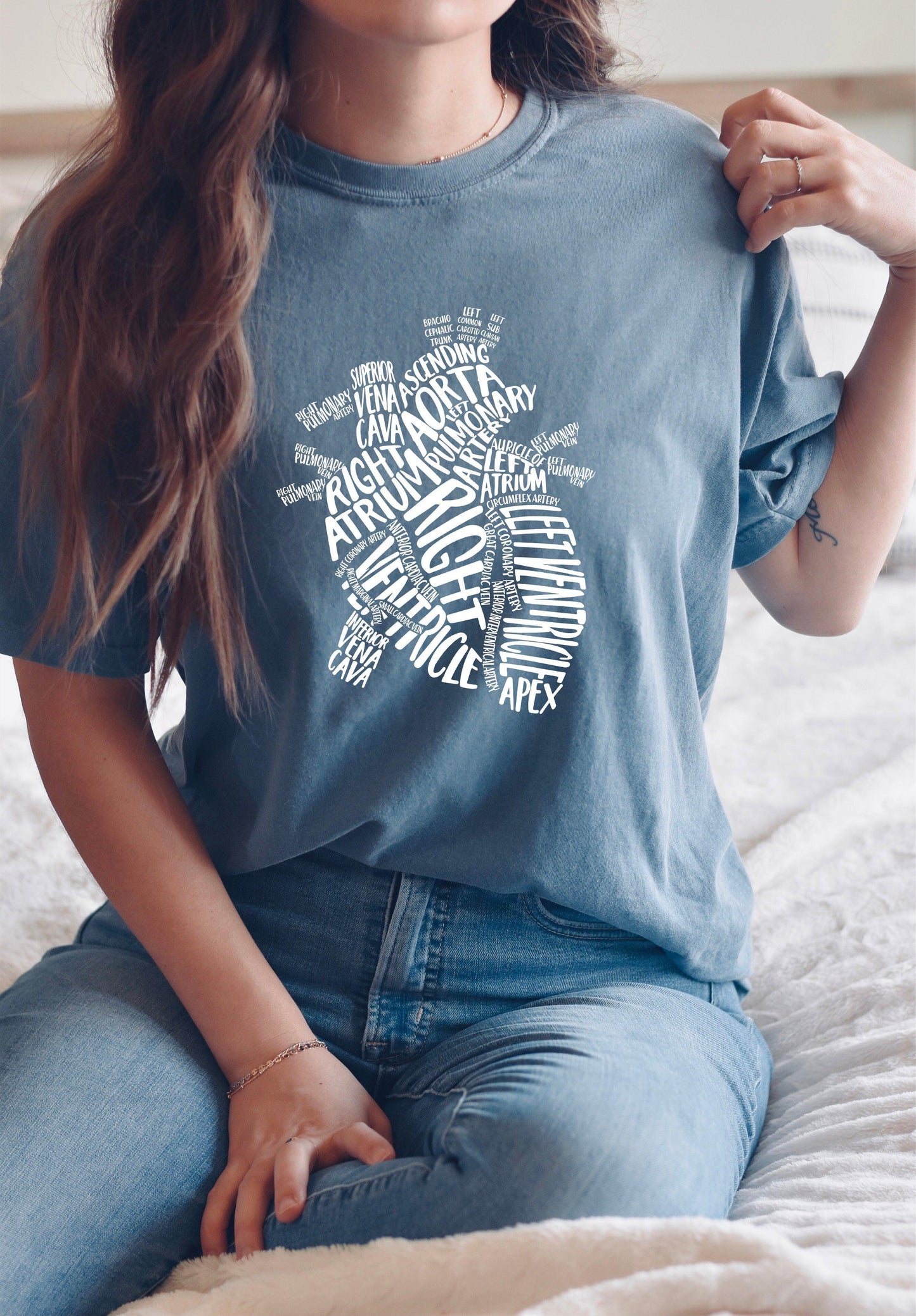 Heart Anatomy Comfort Colors T Shirt