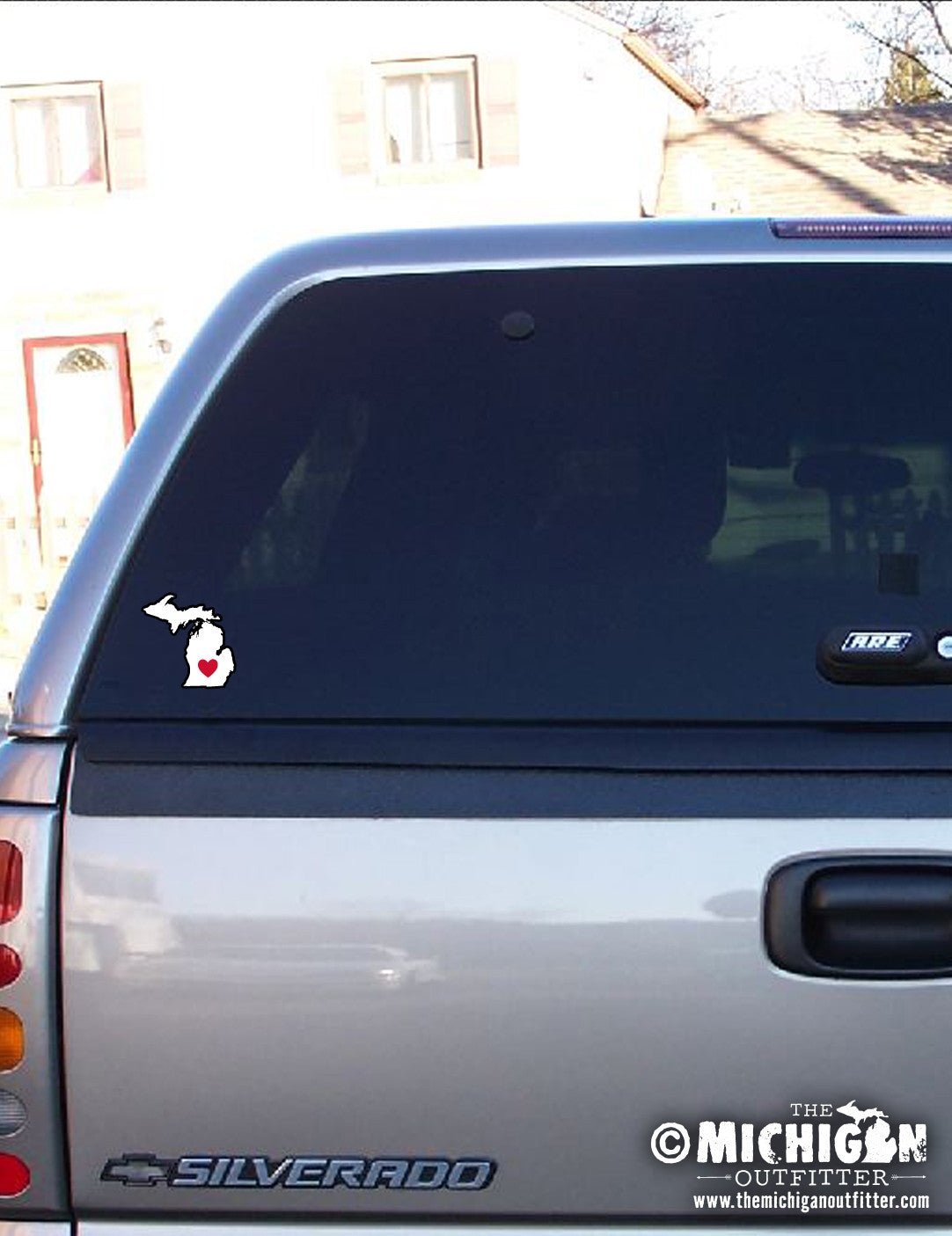 Heart - 4" Michigan Sticker