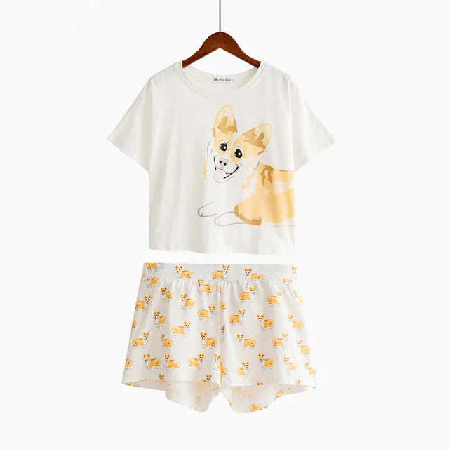 Animal Print Pajama Set - # GIAA23910002-PRG