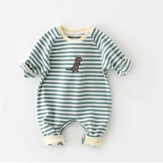 Newborn Baby Striped Rompers - # BAAA21110021