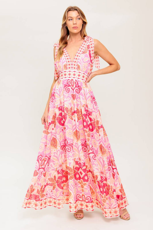LEACE IT TO FATE WOVEN MAXI DRESS