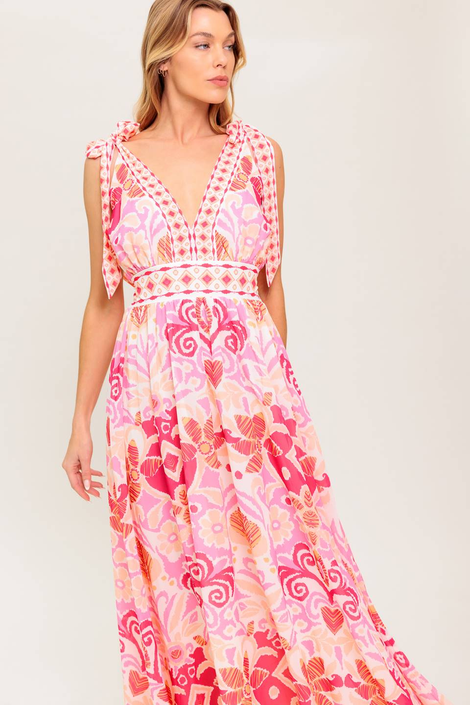 LEACE IT TO FATE WOVEN MAXI DRESS