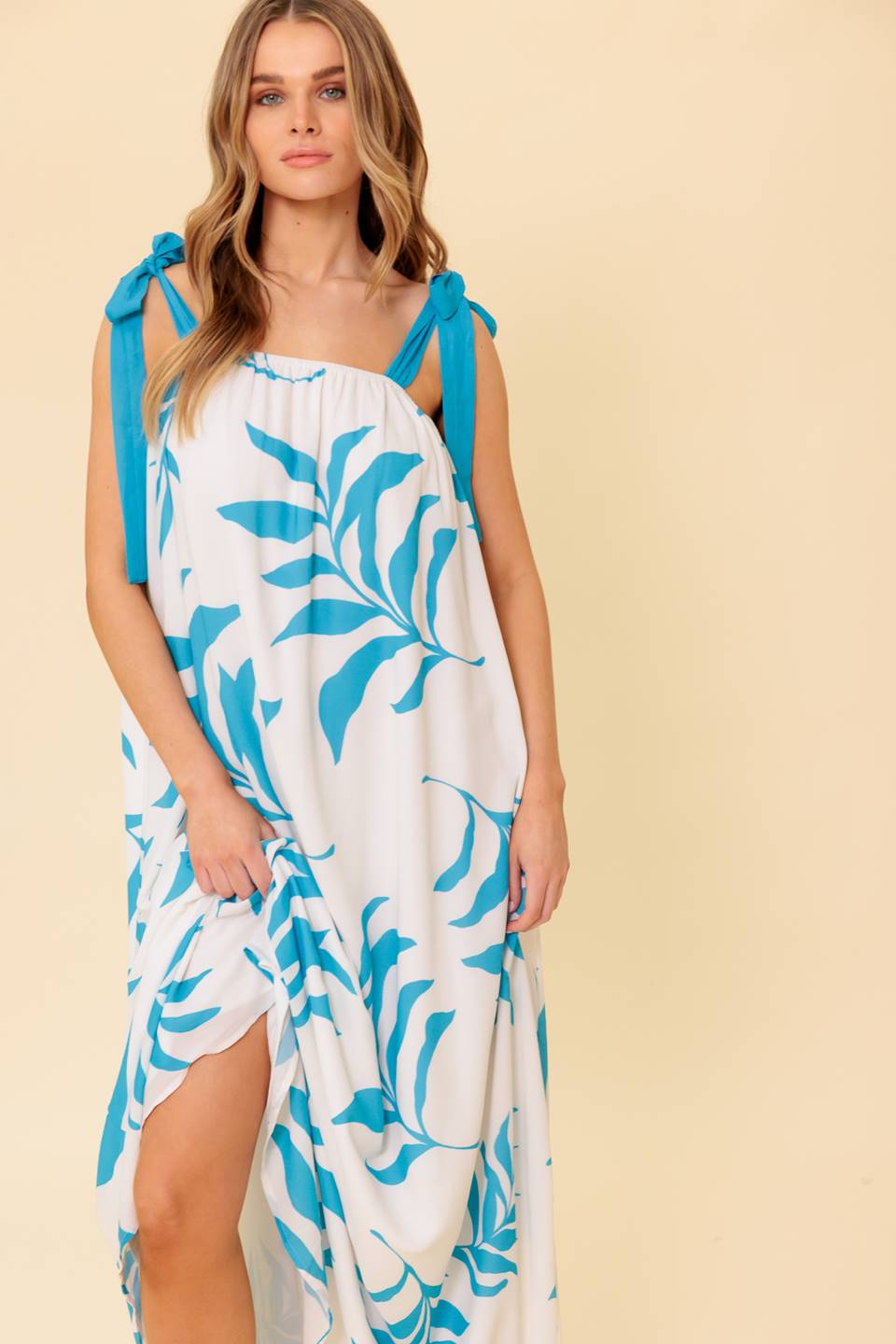 AMALFI COAST WOVEN MAXI DRESS