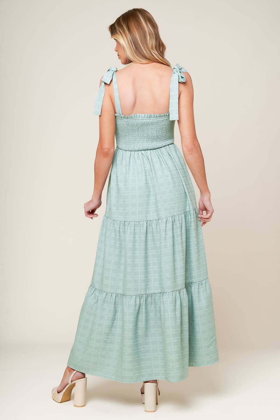 HORIZONS AHEAD WOVEN MAXI DRESS