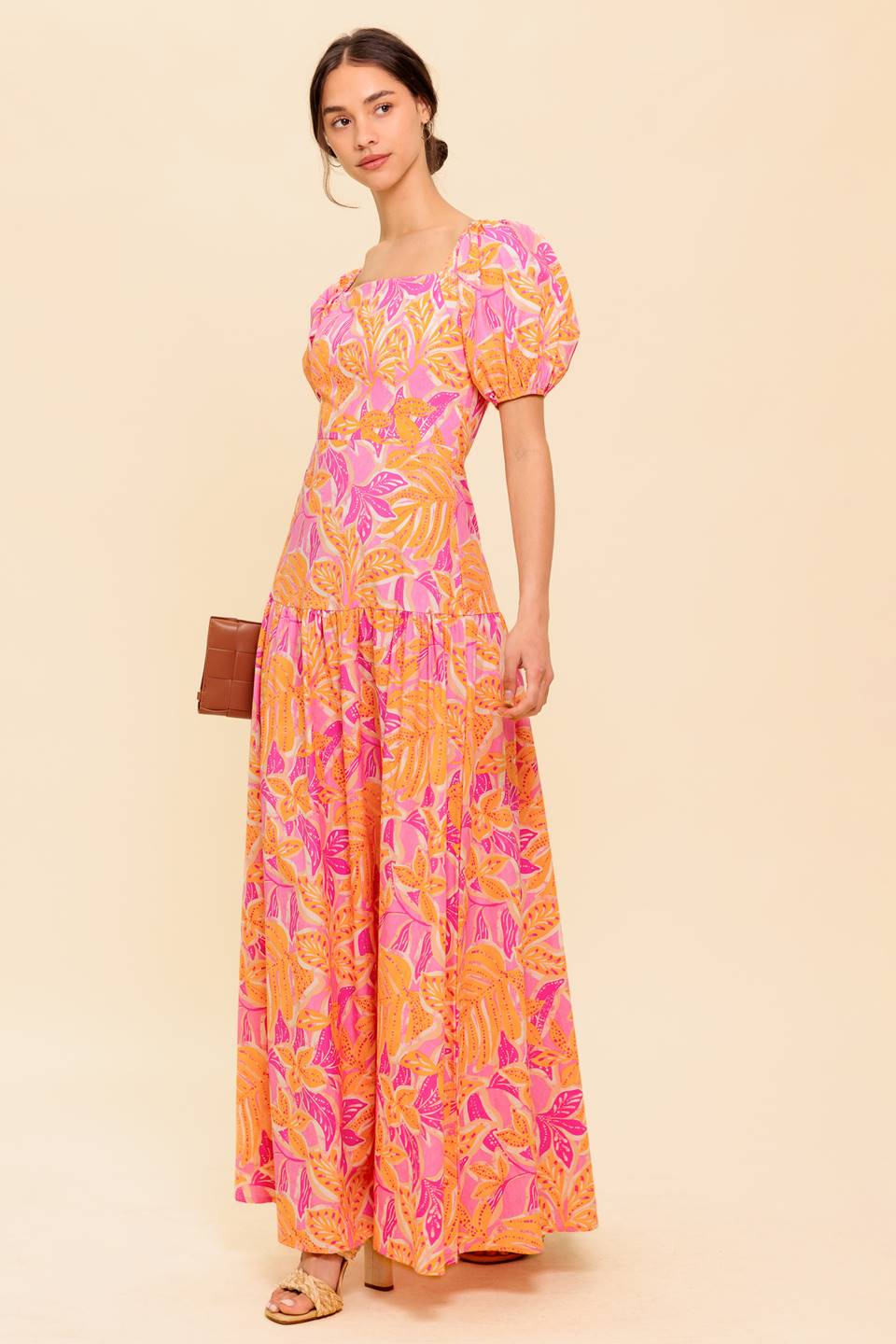 LITTLE LUXURIES WOVEN MAXI DRESS