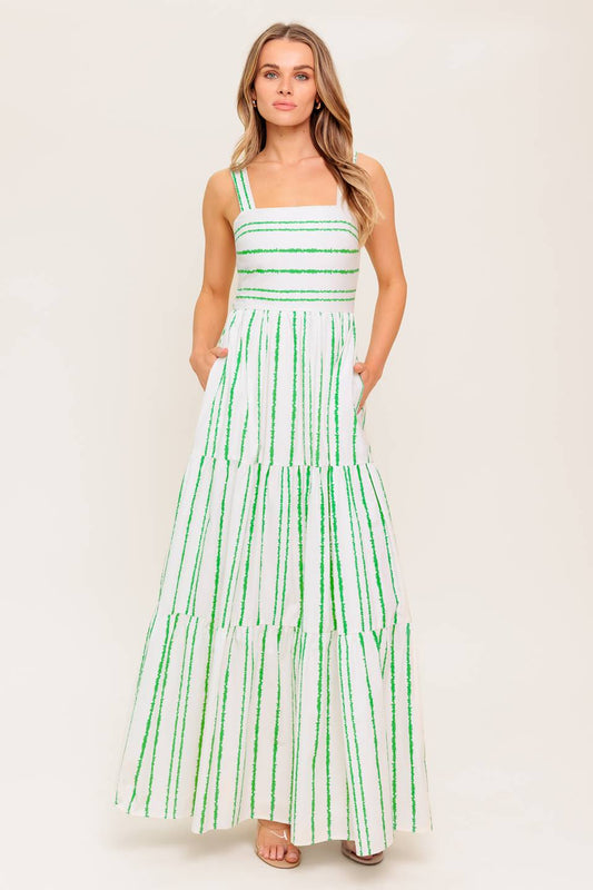 WILDFLOWER WALTZ  WOVEN MAXI DRESS