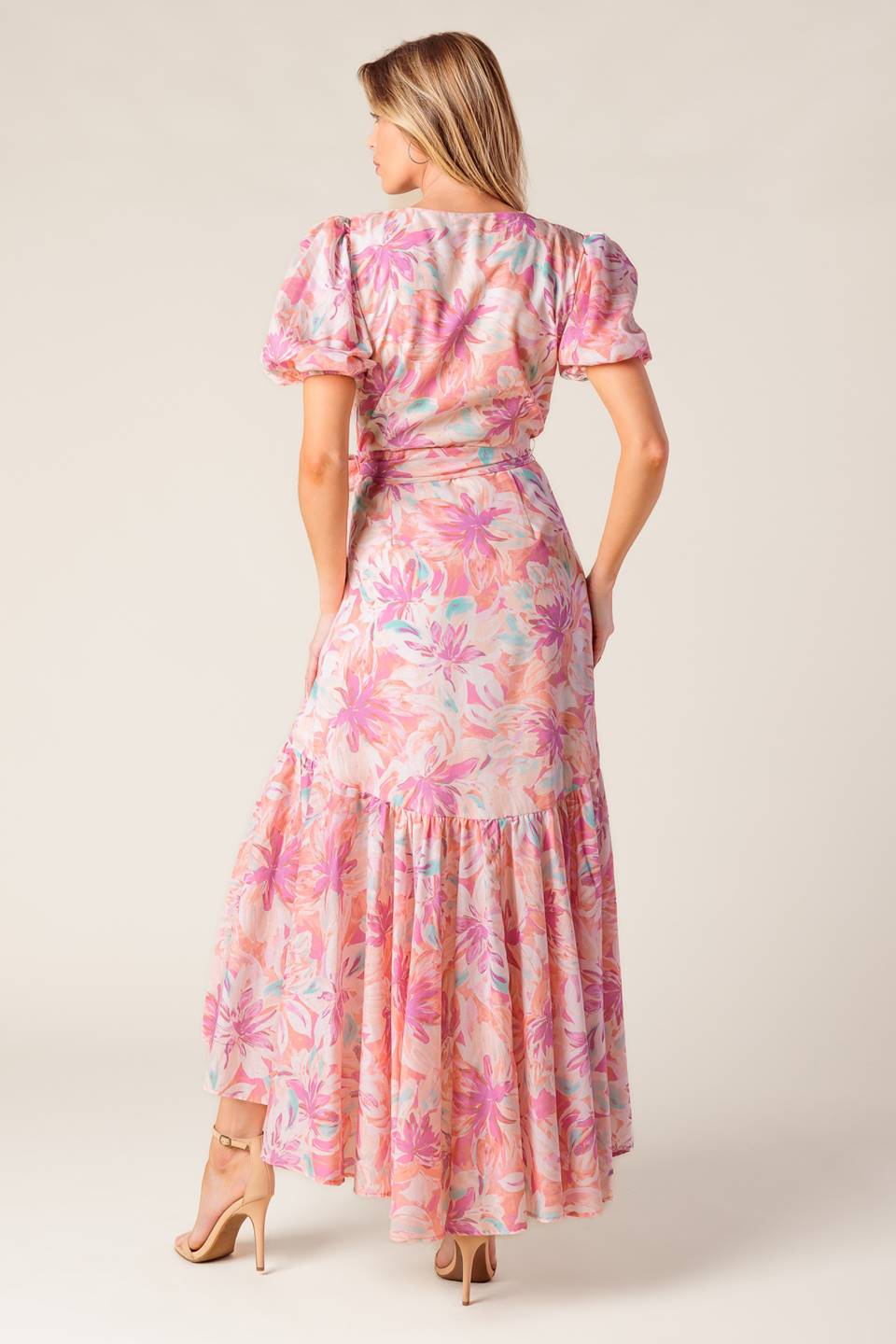 BLESS YOUR HEART CORAL WOVEN MINI DRESS